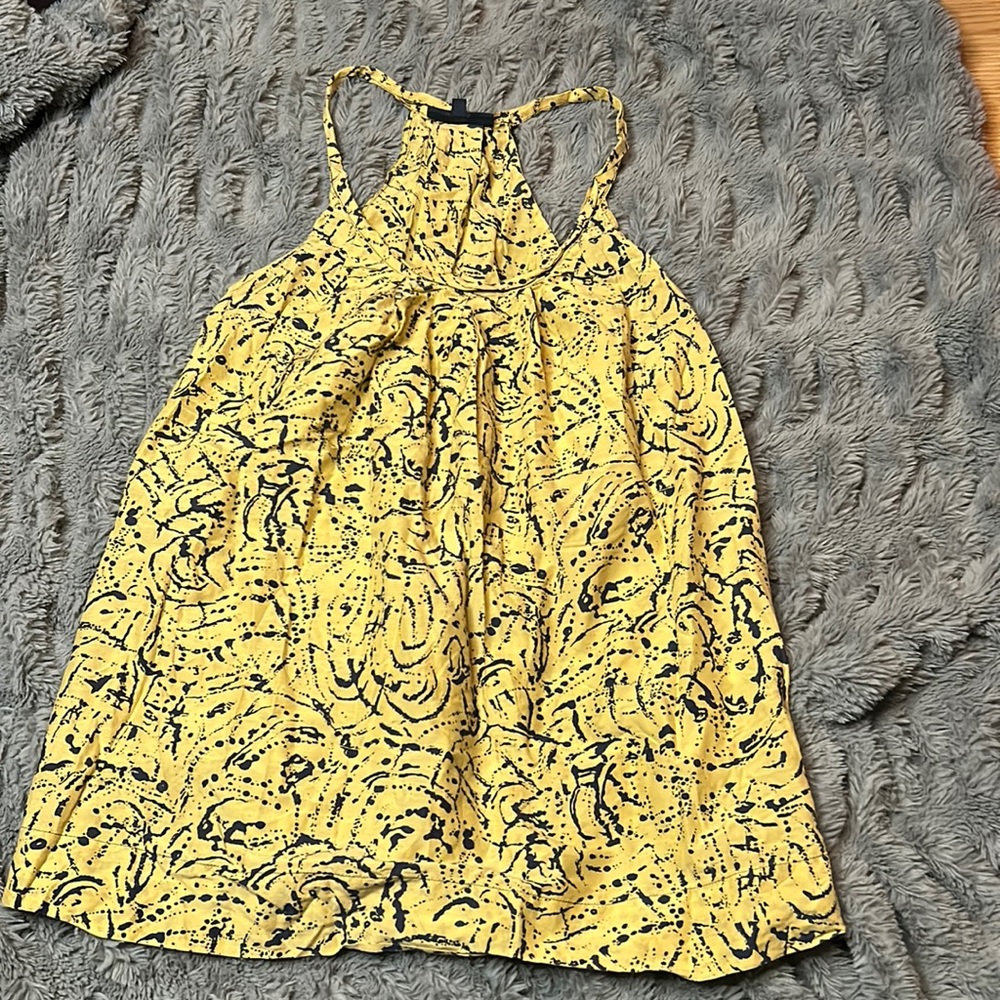 Martin and osa yellow and navy top size 8